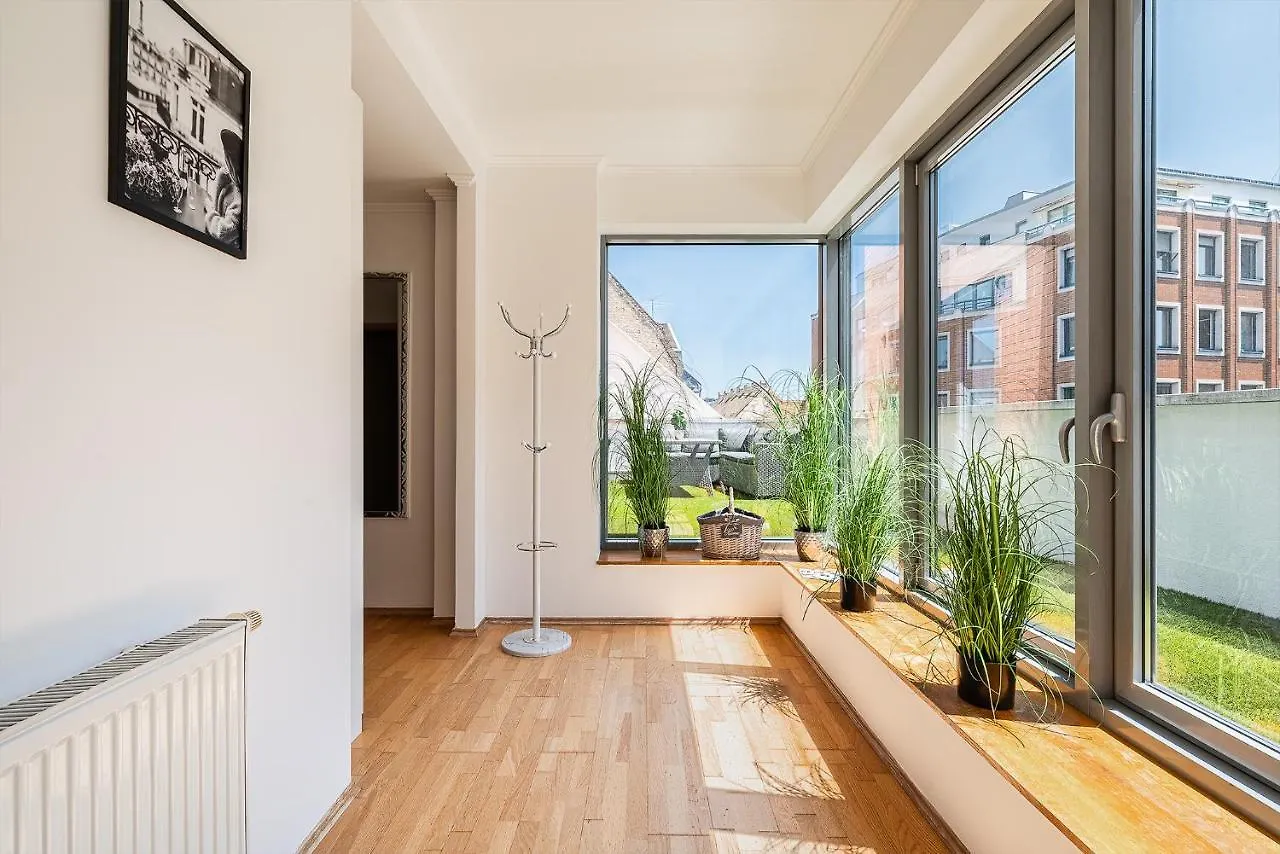 Penthouse Three Bedrooms, Three Balconies Apartment With Free Parking In Kiraly Street Budapest Hungary
